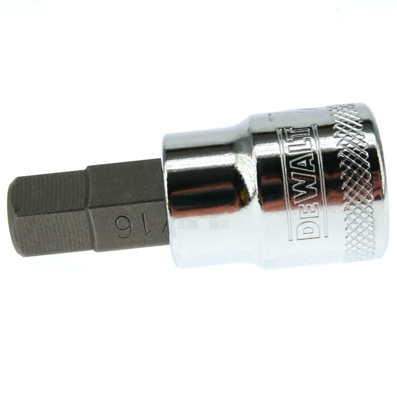 Dewalt DWMT74634OSP 7/16" Chrome Hex Bit Socket, 3/8" Drive, 74-634D