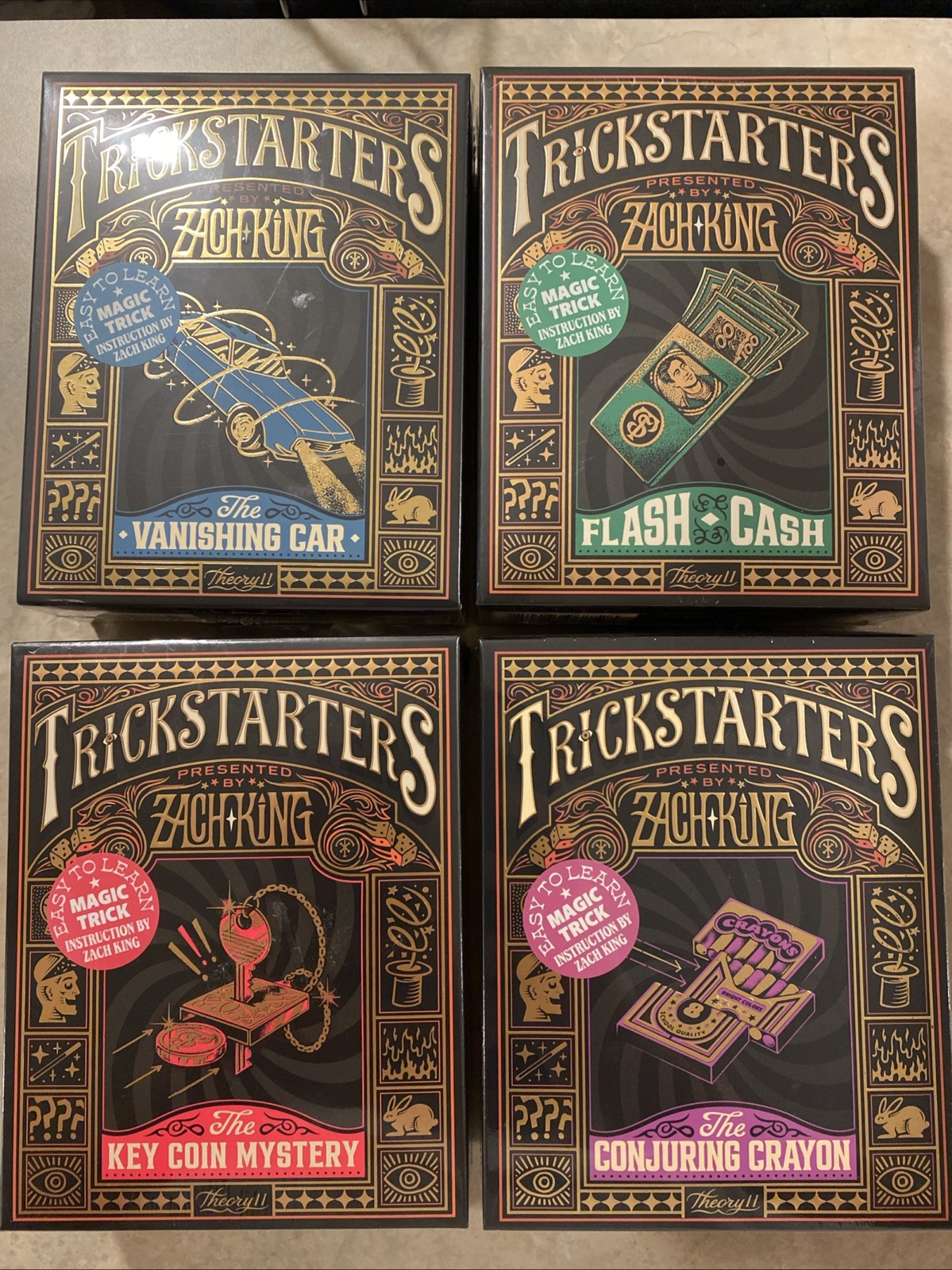 Theory11 TrickStarters Magic Kit Bundle, 4 Magic Tricks by Zach King