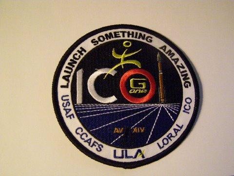 ATLAS V EELV ICO MISSION AV-014 USAF PATCH ULA LORAL