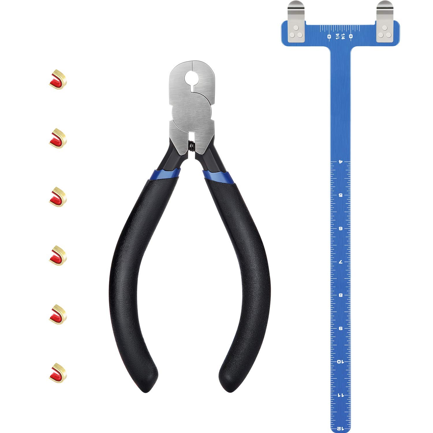 Zonon Bow String Nocking Points Pliers Strings Knock Set T Shape Dark Blue