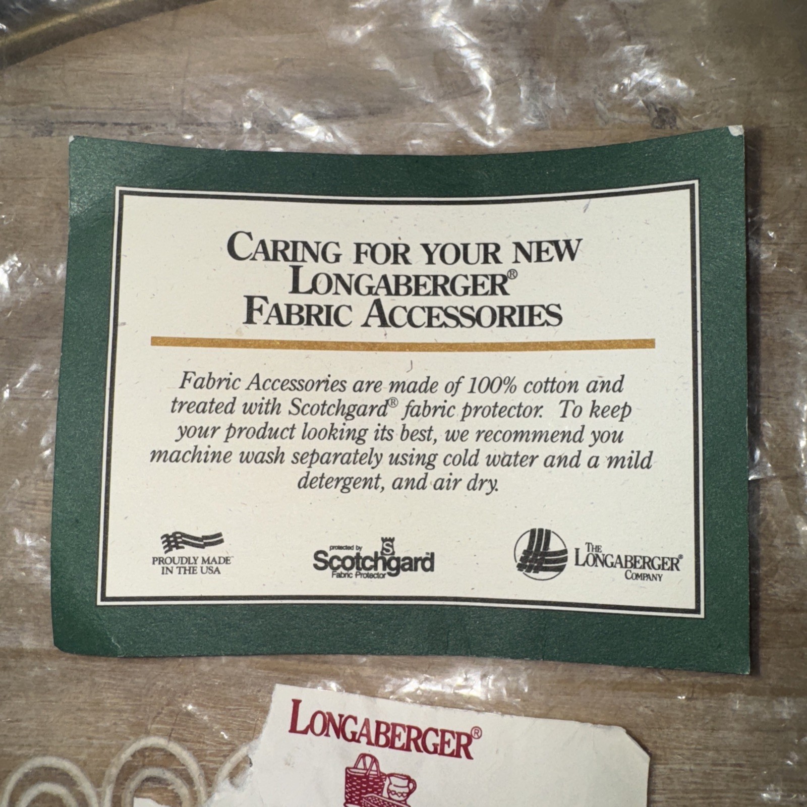 Longaberger Vintage Retired NWT Easter Medium Garter