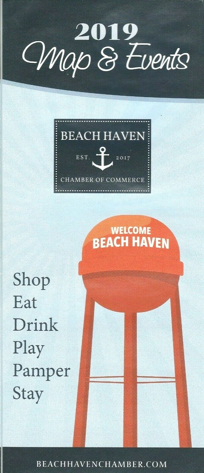 BEACH HAVEN 2019 Map and Events LONG BEACH ISLAND New Jersey LBI NJ Ocean County