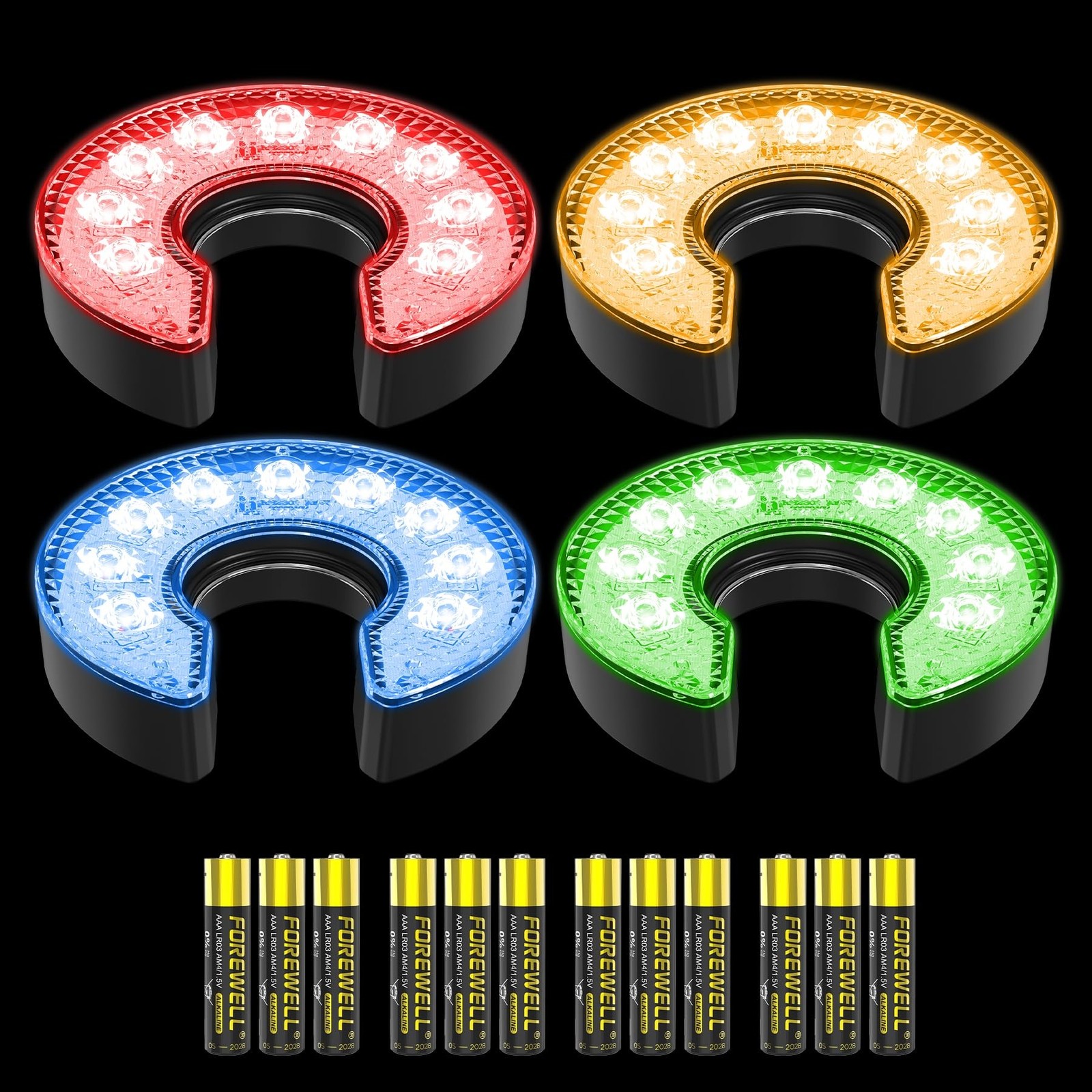 KINGTOP LED Golf Hole Light with Anti-Glare Lens - Battery Operated, Glow in ...