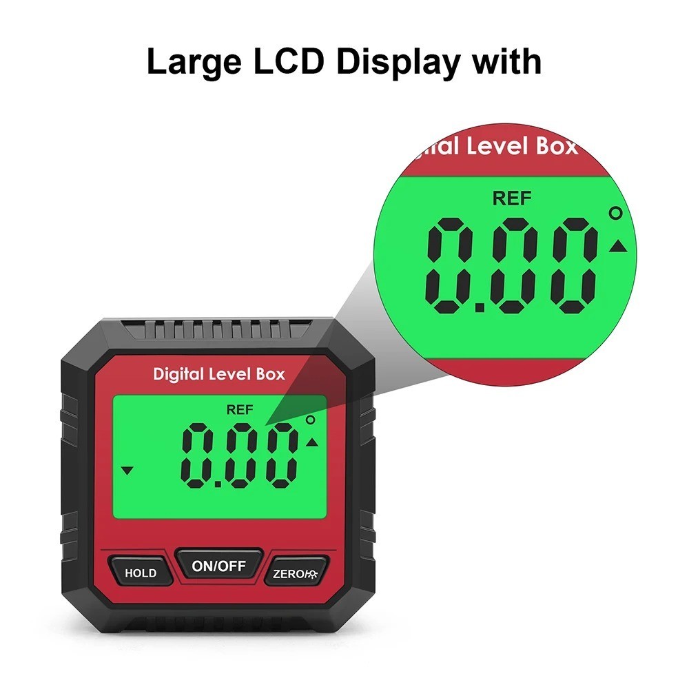 LCD Magnetic Digital Level Box Gauge Angle Meter Finder Protractor Inclinometer