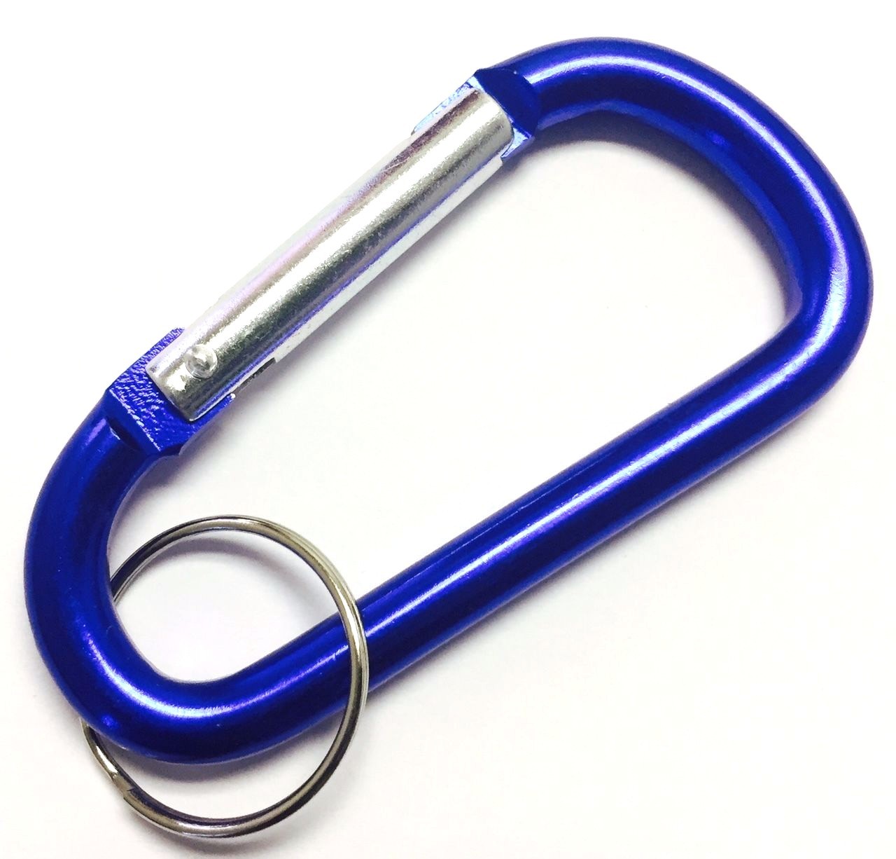25pc 3" Aluminum Carabiner D-Ring Keychain Locking Spring Belt Clip Snap Hook BL
