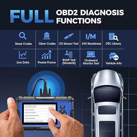 TOPDON AD600S OBD2 Scanner Engine ABS SRS SAS AT TPMS EPB Diagnostic Scan Tool
