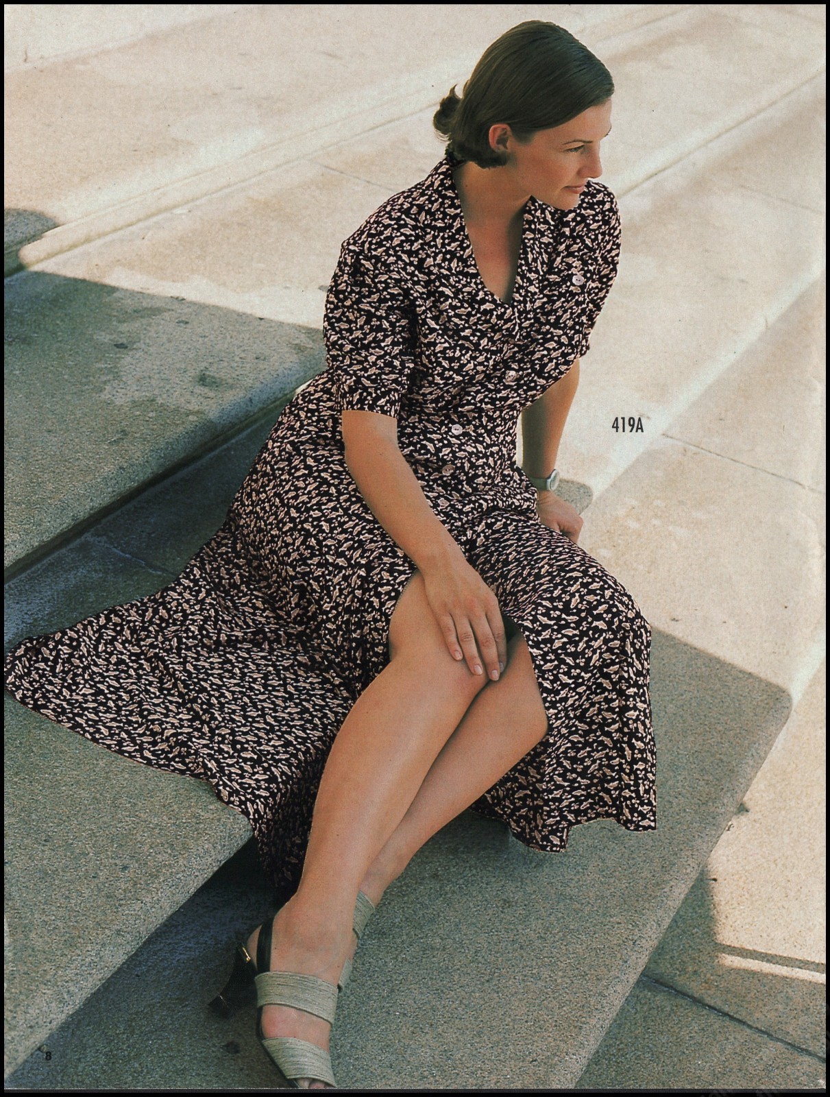 1990's High Heels Magazine Print Ad Women Fashion Long Legs shoes-12B