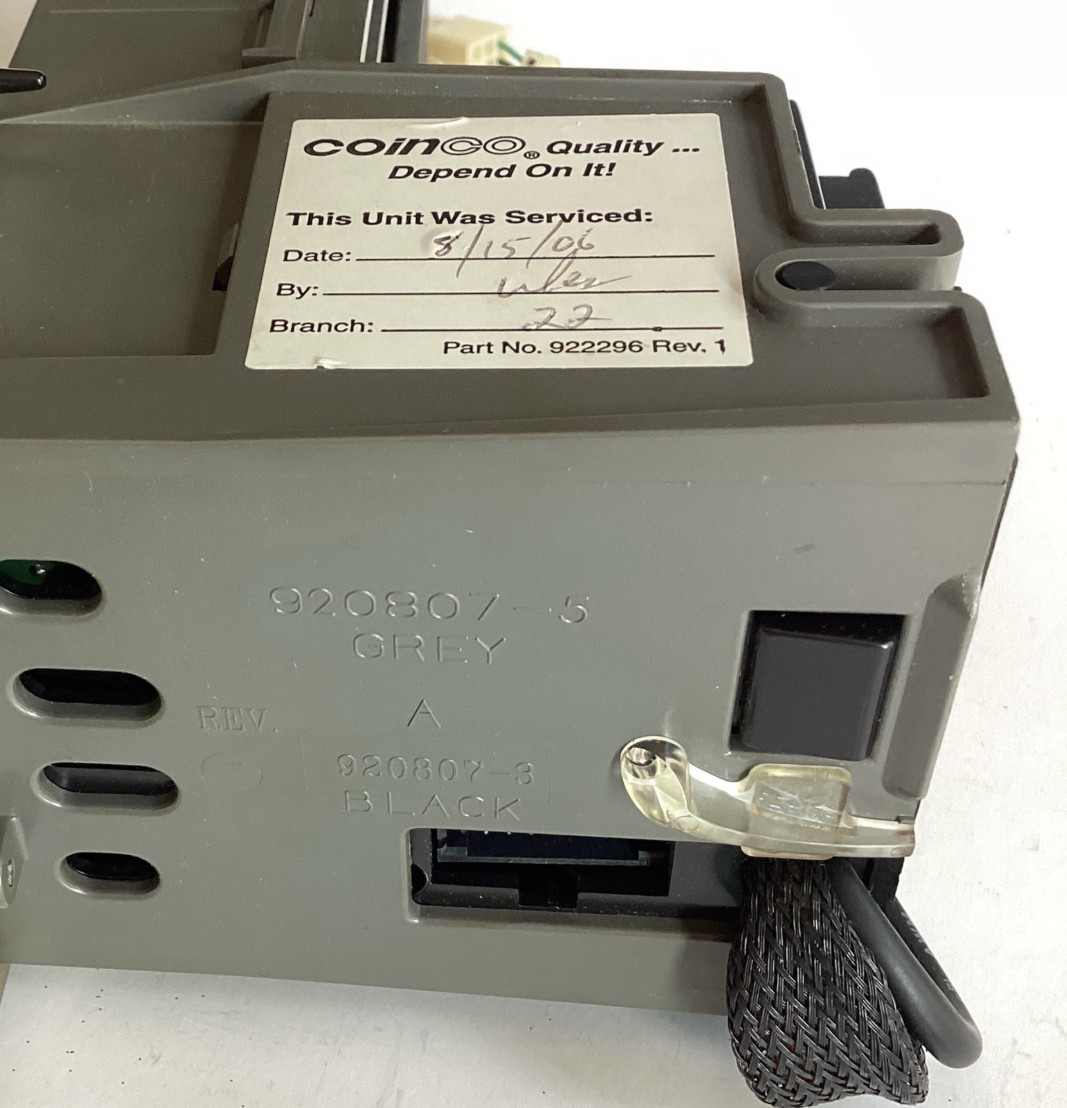 Coinco MagPro MAG32R bill acceptor/validator with 2 StackerBoxes Untested