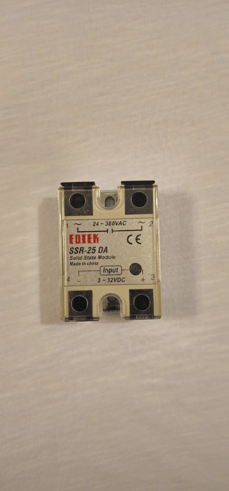 Solid State Relay Module SSR-25DA 3-32 VDC to 24-380 VAC 25A US