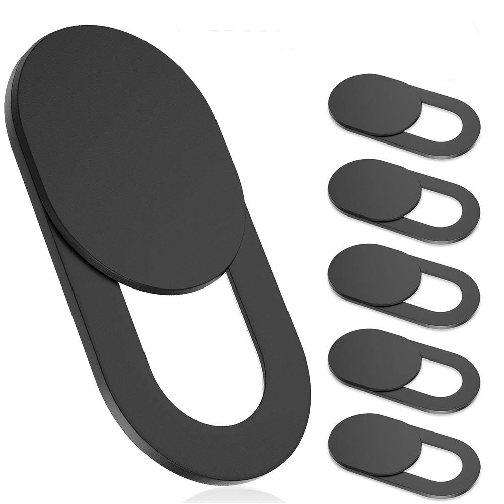 Laptop Camera Cover Slide, 6 Pack Ultra-Thin 0.022in Webcam 6 Black