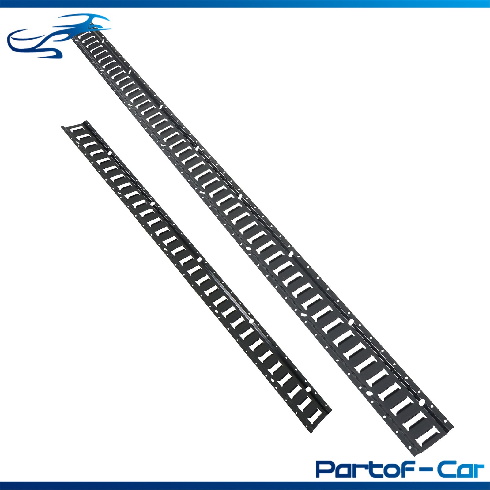 41 Kit 4× 5' & 4× 8’ E Track Tie Down System Black W/ Various Rails And Hardware