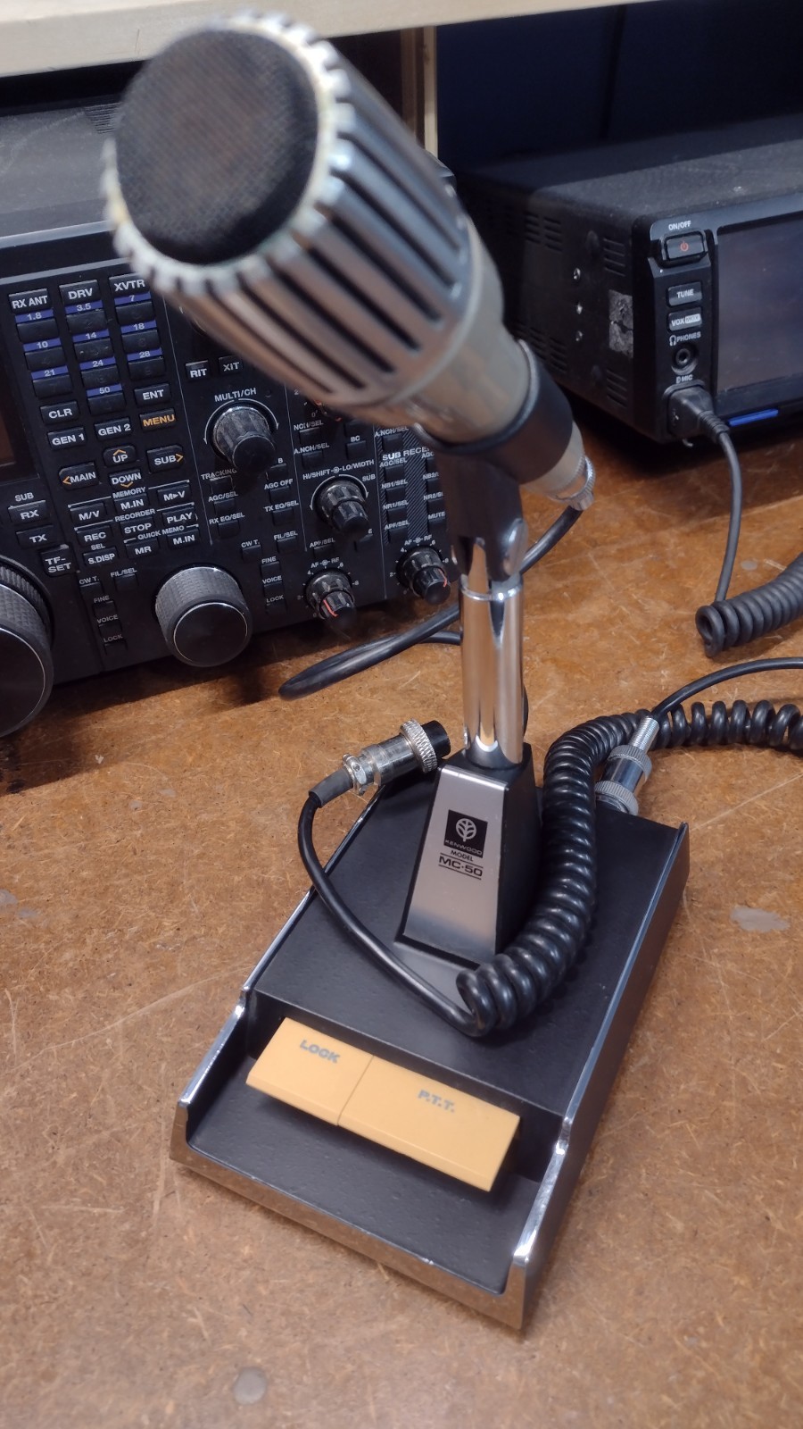 Kenwood  MC 50 Desk  Microphone Eight-Pin for  TS 430 440 450 690 990 etc Works!