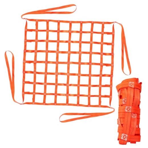 Safety Lifting Net Straps, 3.28'x3.28' Cargo Lifting Net, Flat Nylon Large