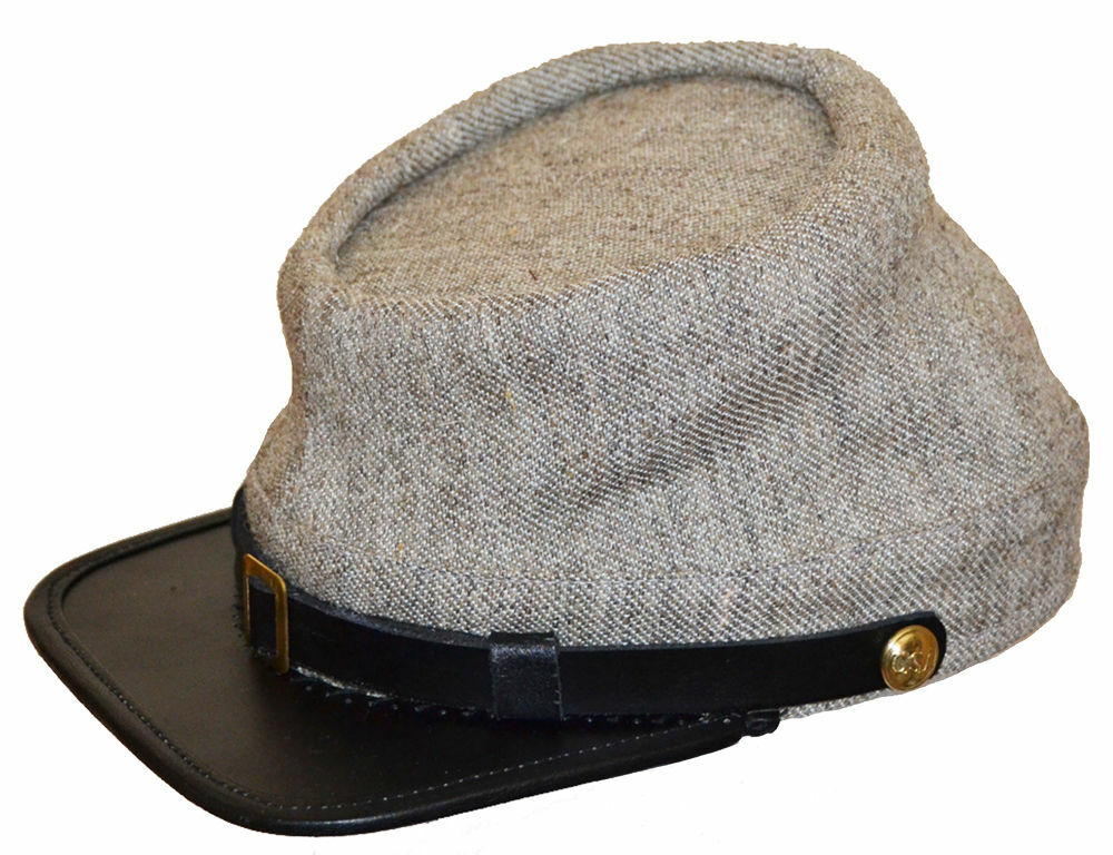 American Civil War Enlisted Confederate Jeancloth Kepi Hat Cap - ALL SIZES!!!