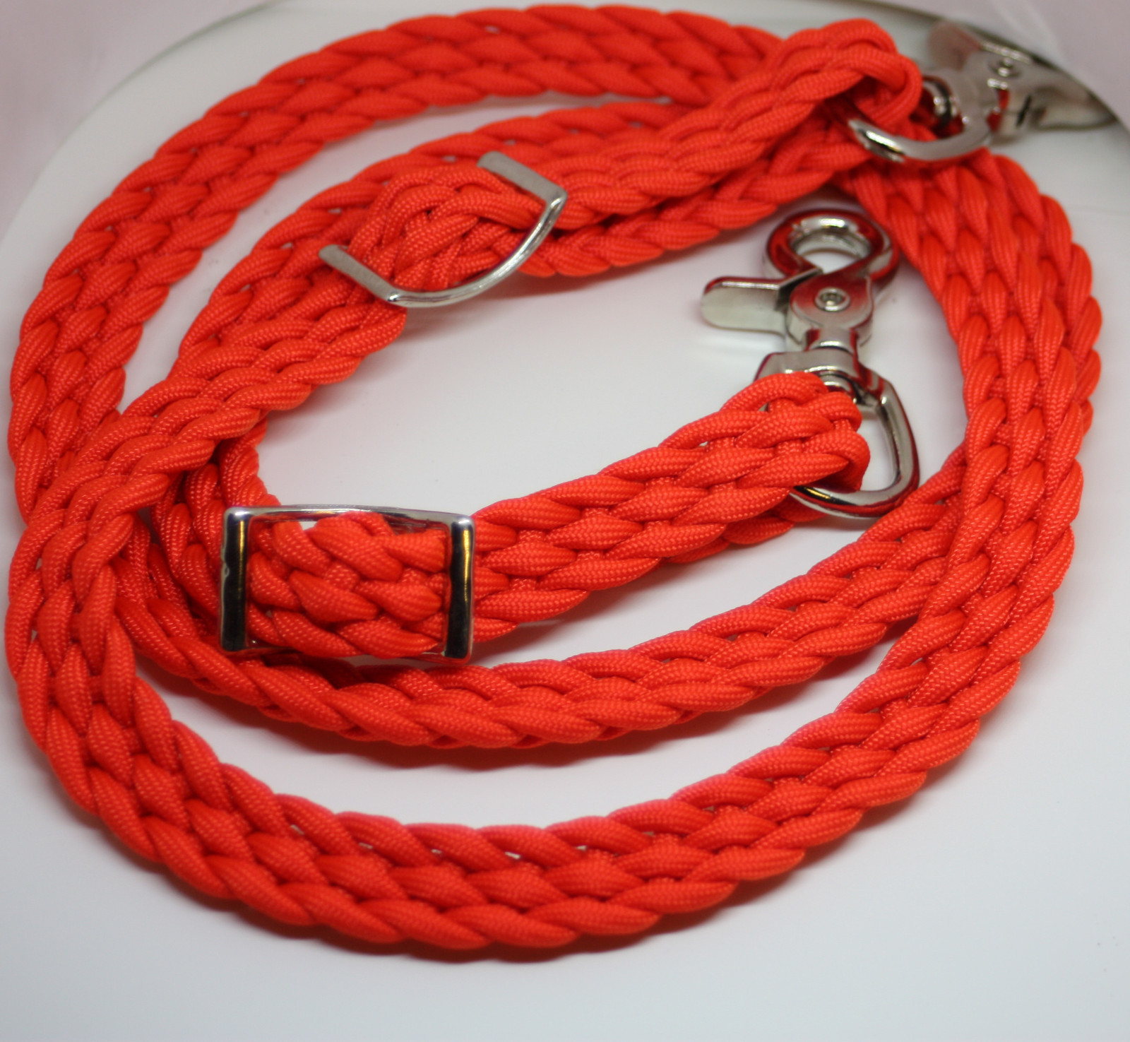 pony or mini paracord reins  orange