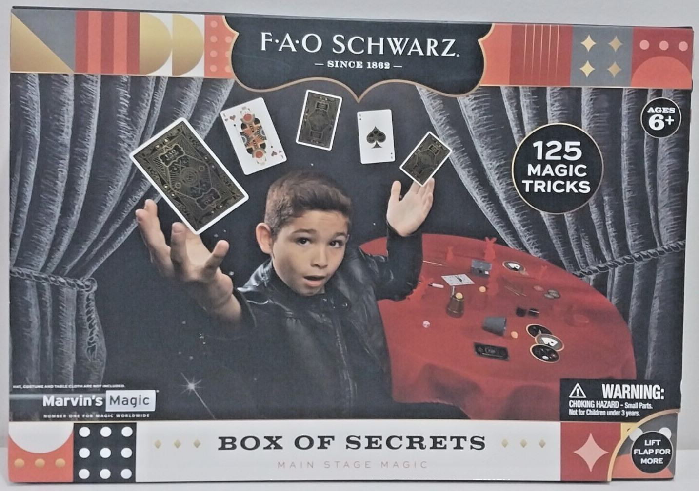FAO Schwarz Marvins Main Stage Magic Box Of Secrets - 125 Magic Tricks BRAND NEW