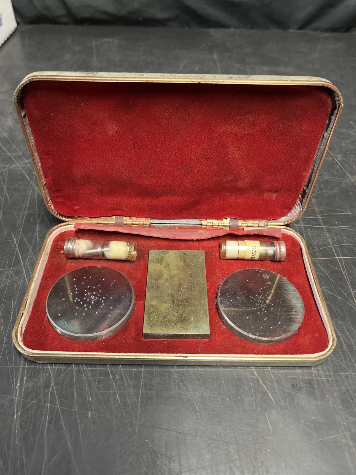 Vintage Rockwell Hardness Testing Kit Service Standardizing Laboratory