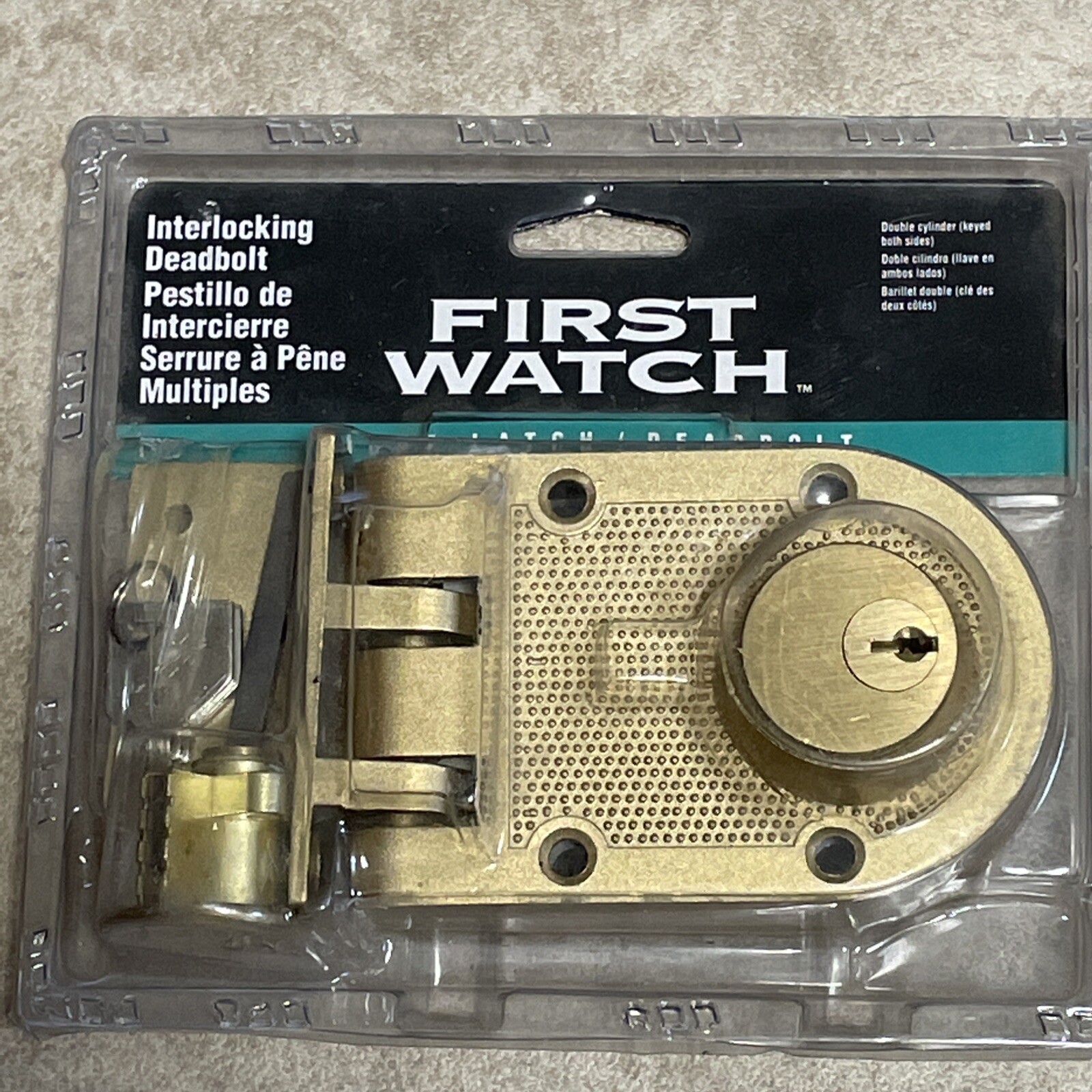 First Watch Double Cylinder Bolt Interlocking Deadbolt 1125