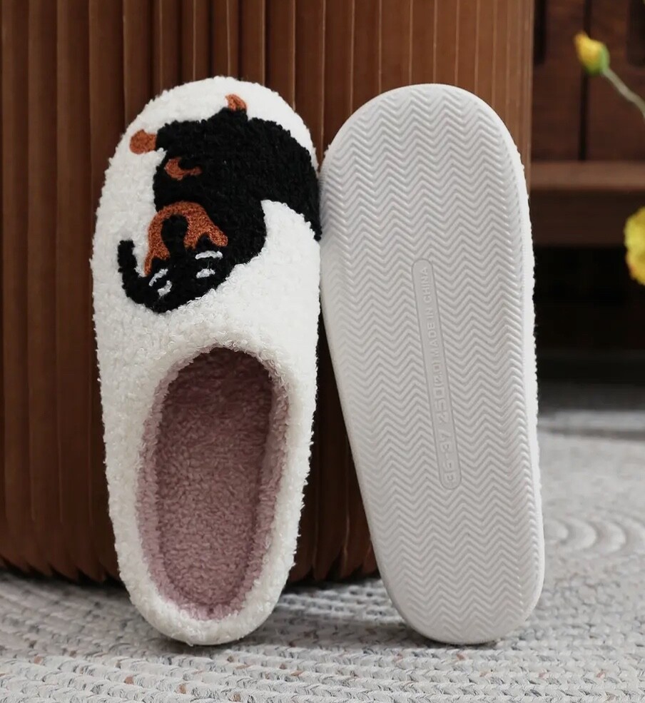 Dachshund Dog Women’s Memory Foam Cotton Blend Slippers Sizes 7-10 NEW IN PKG