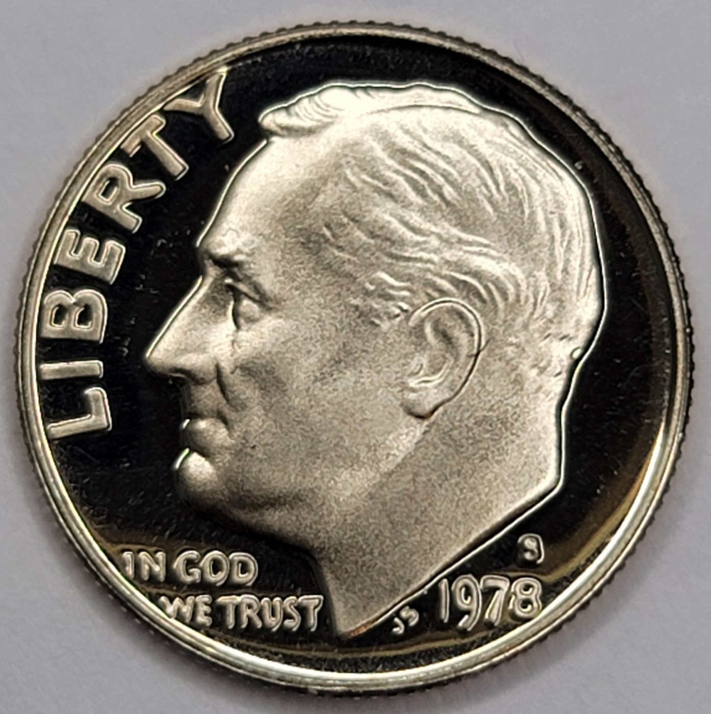 1978 S Gem Proof DCAM Roosevelt Dime - CN-Clad