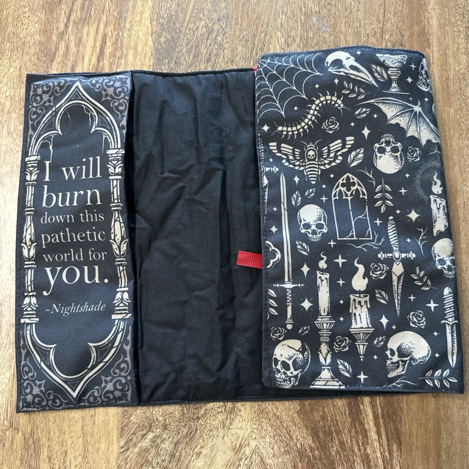 Cover Book Nightshade Inspired Fabric Dust Jacket Colective Design