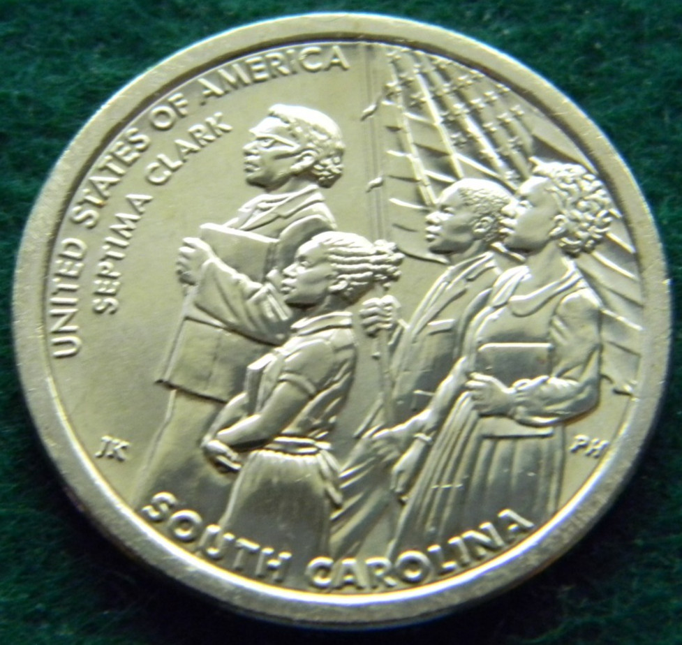 2020-D S. CAROLINA SEPTIMA CLARK INNOVATION DOLLAR UNCIRCULATED 2020D UNC