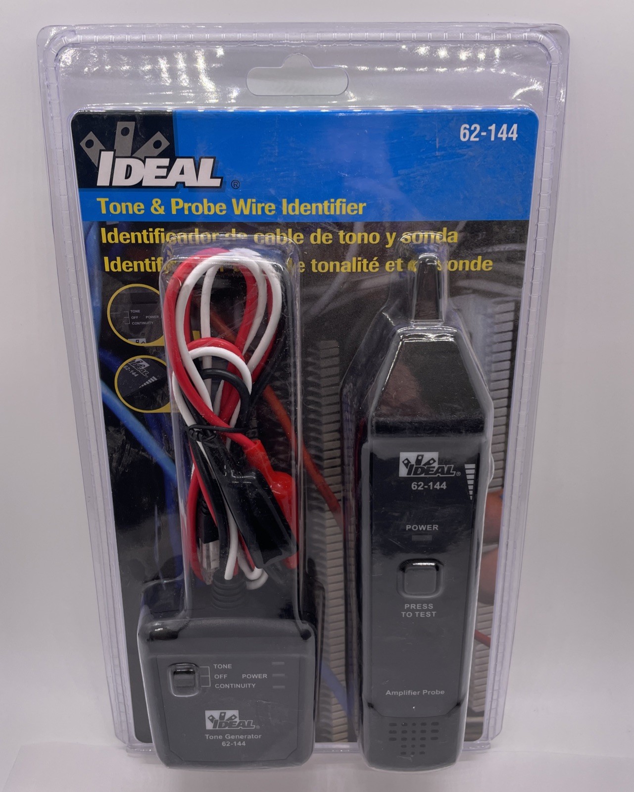 IDEAL Tone & Probe Wire Identifier 62-144 Tone Generator And Amplifier Probe