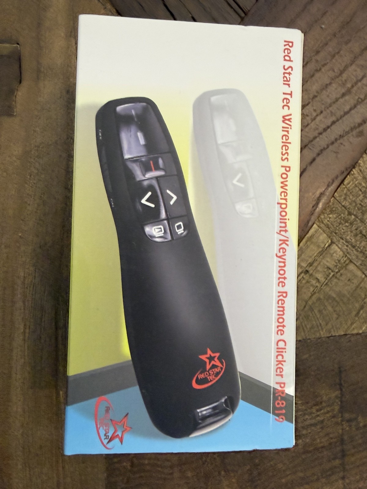 Red Star Tea Wireless Powerpoint Keynote Remote Clicker PR-819 NEW NIB Laser
