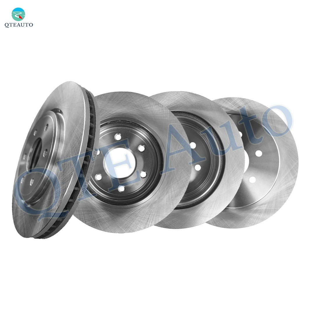Set of 4 Front 296mm-Rear 308mm Disc Brake Rotor For 2005-2012 Nissan Pathfinder