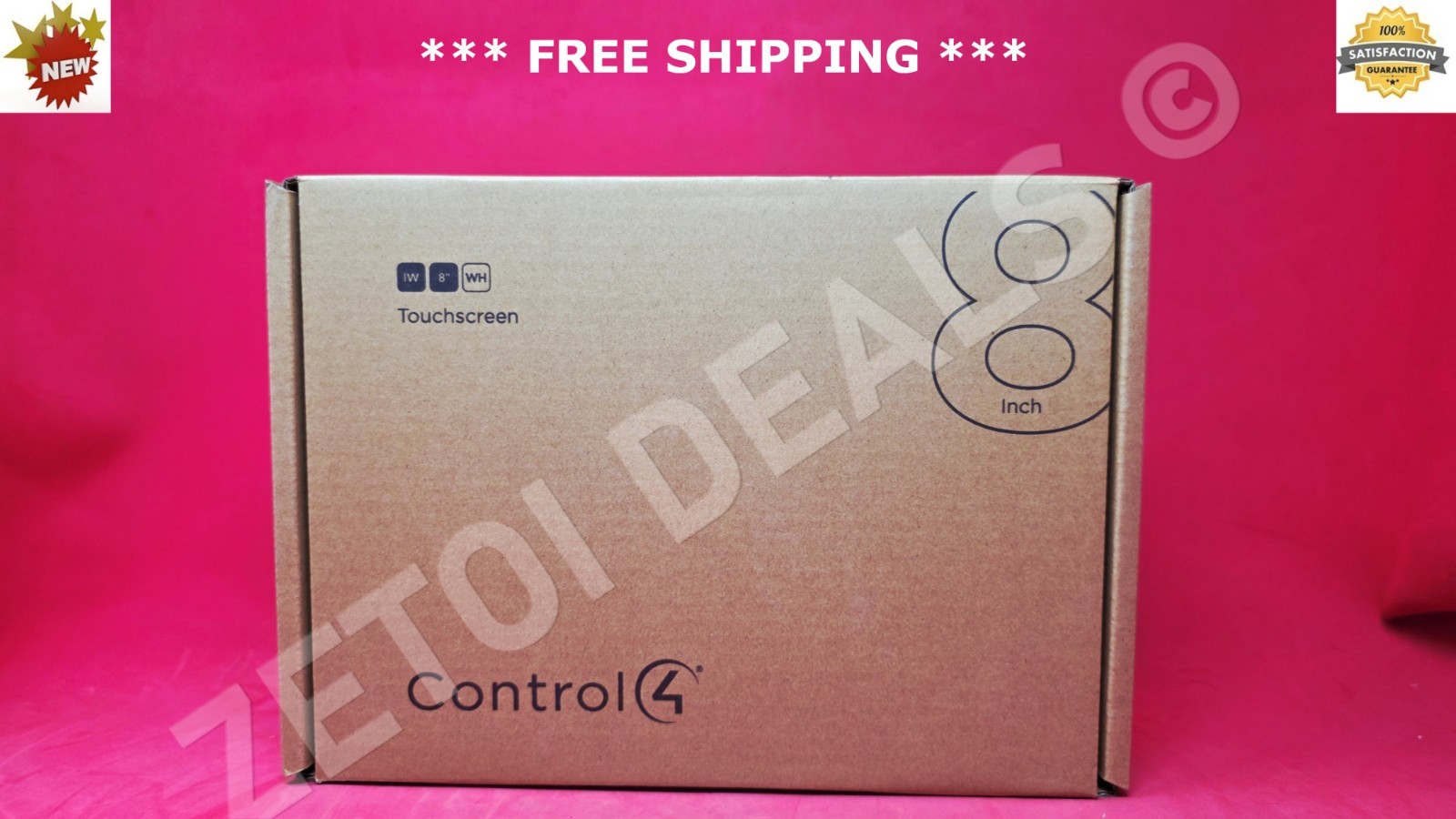 *NEW* Control4 C4-T4IW8 T4 Series 8" In-Wall Touch Screen White Smart Home Panel
