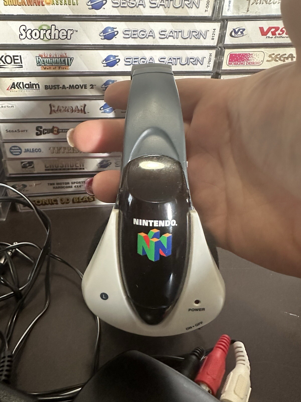 Rare Nintendo 64 Multimedia Wireless Headphone System Complete *BLOWN HEADPHONE*