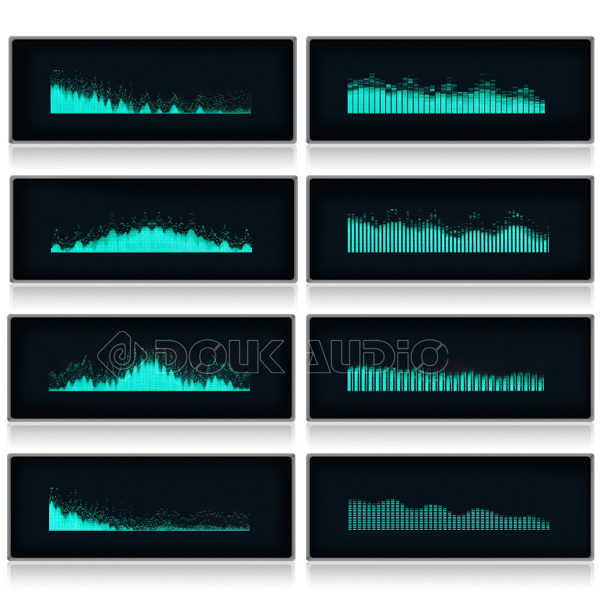 Douk Audio VFD Clock Music Spectrum Display Sound Level Indicator Dot Matrix MIC