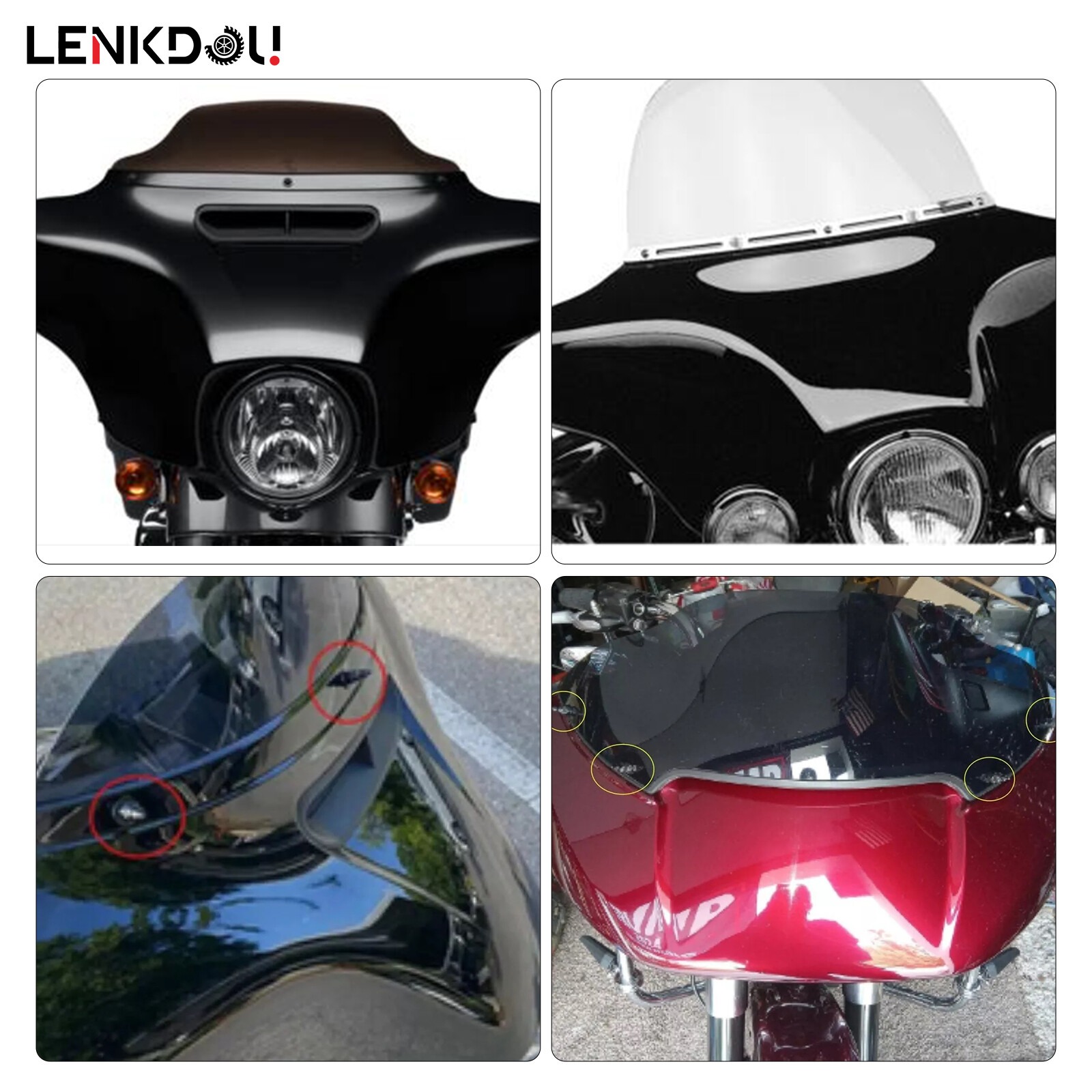 Batwing Extender Nut Standoff Stud Outer Fairing For Harley Electra Street Glide