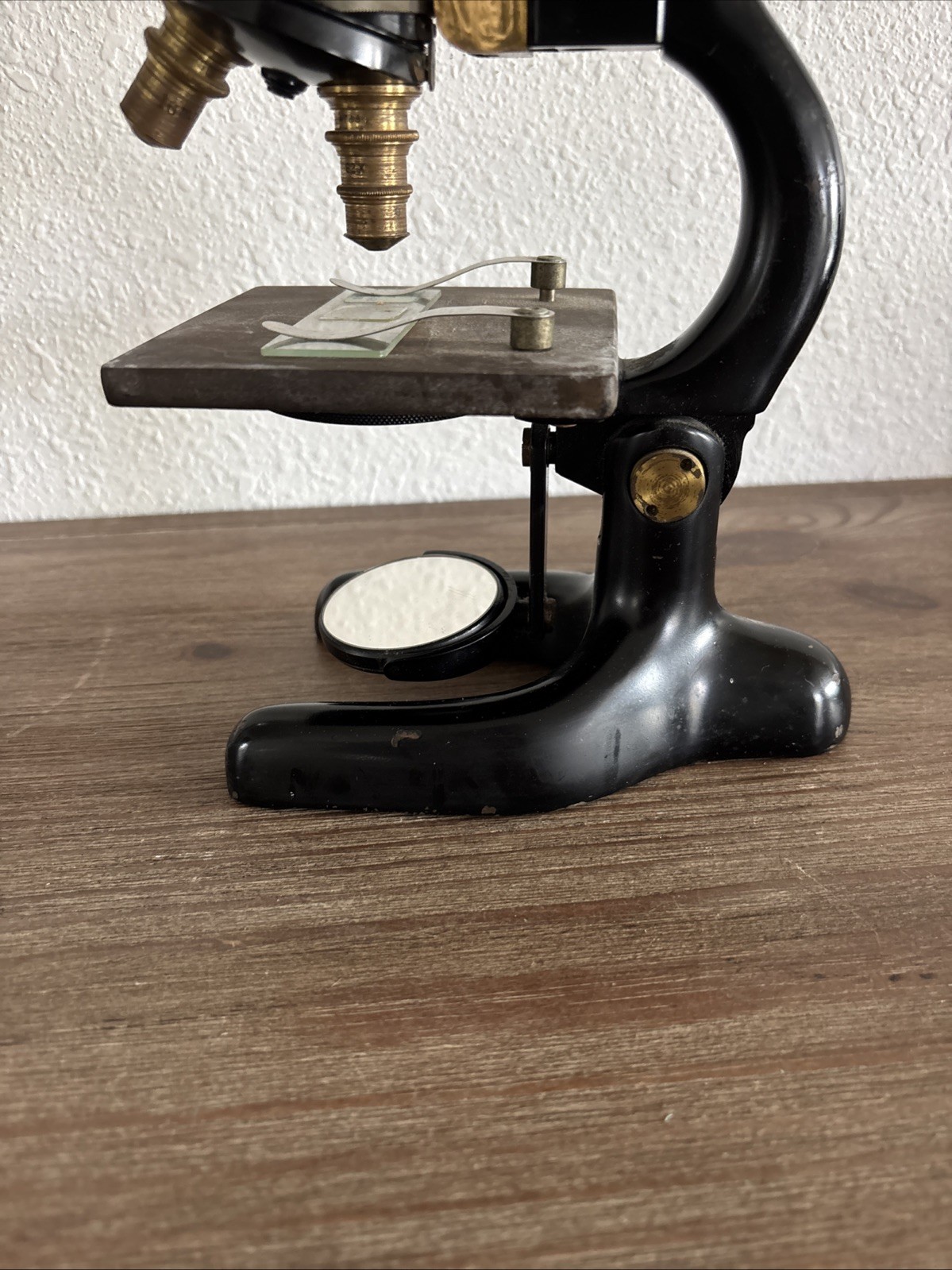 Antique Bausch Lomb Optical Co Compound Microscope Brass