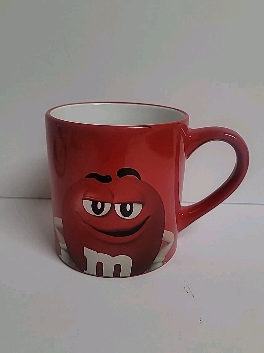 Red M&M Collector Coffee Mug Red Looks Good On Me Frankfort M and M's Candy