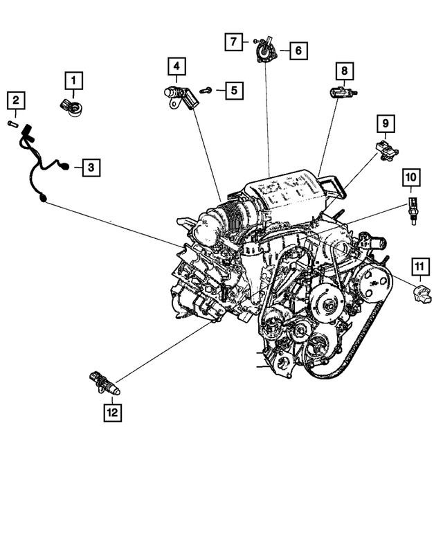Genuine Mopar Knock Sensor 5149188AA