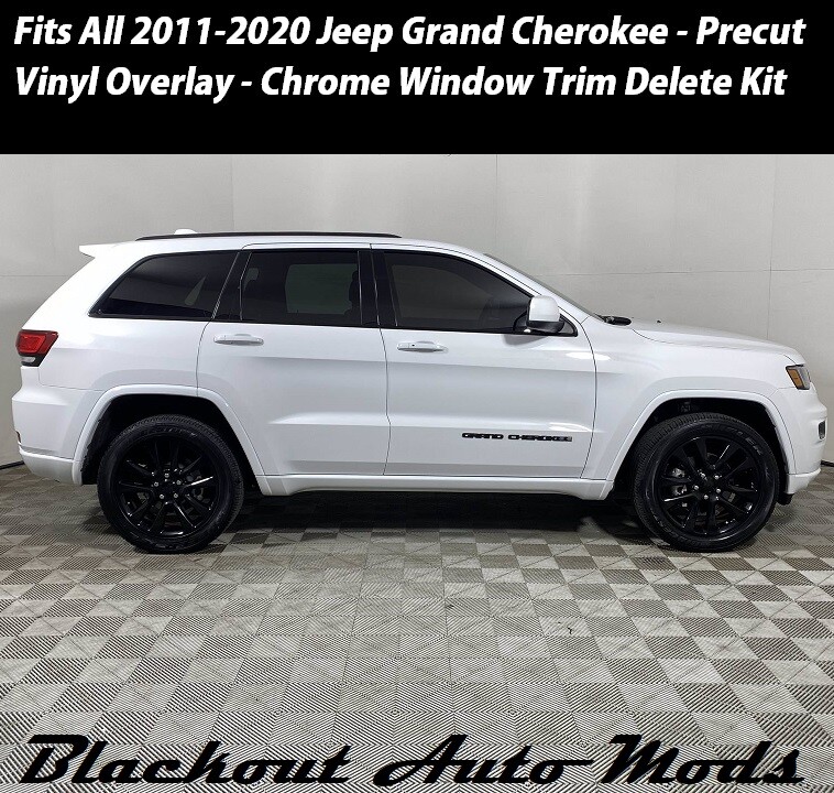 Gloss Black Window Chrome Trim Blackout fits Jeep Grand Cherokee 2011-2020