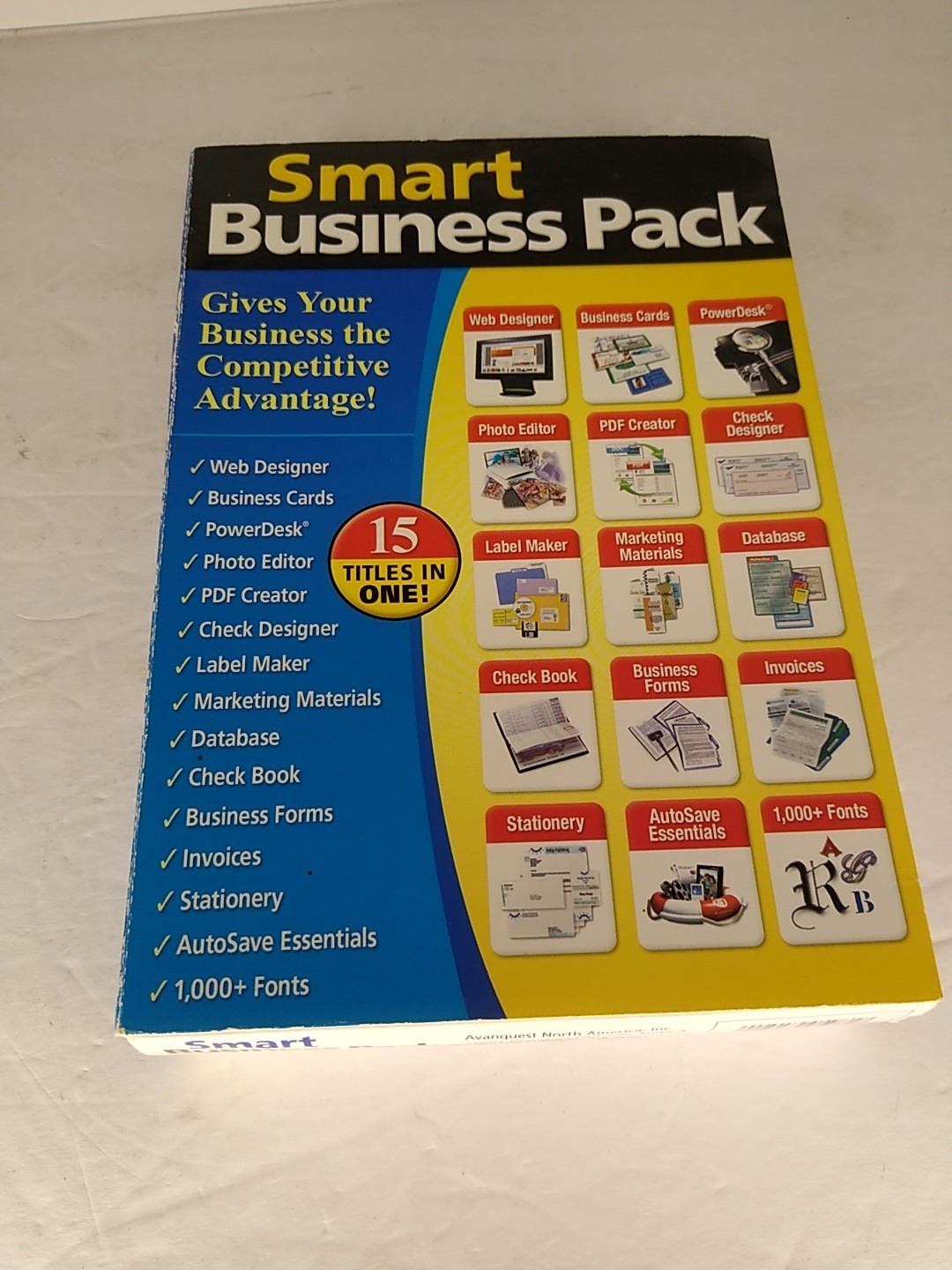 NEW SEALED Smart Business Pack For Windows XP/Vista/8/10 15 TITLES IN ONE