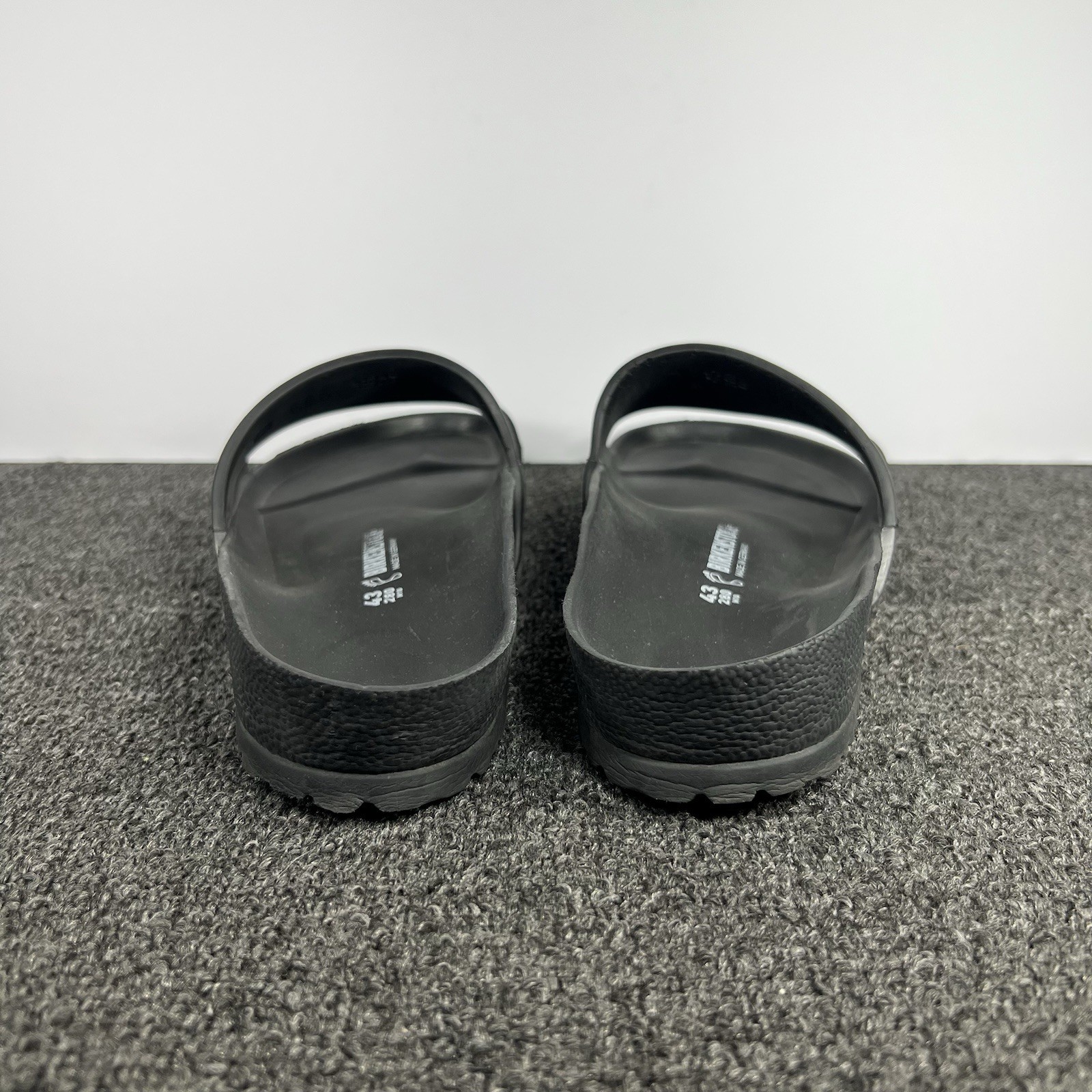 Birkenstock Barbados Eva Sandals Mens Size 43 10 Black Rubber Slip On Slides