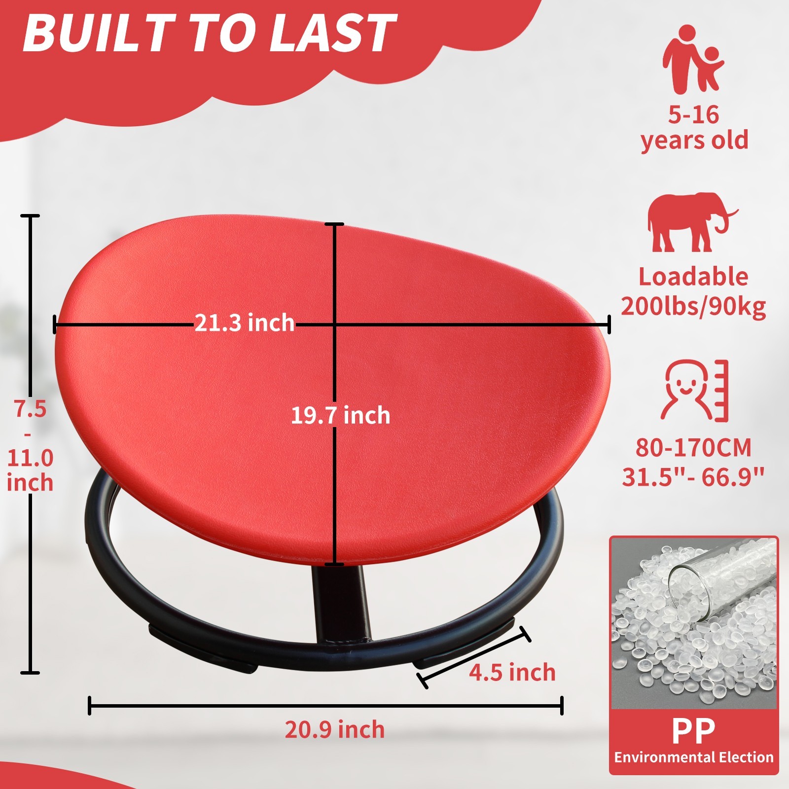 Spinning Chair for Autistic Kids Kids Sensory Swivel Chair for Body Development