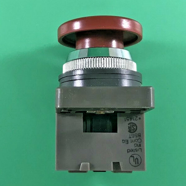 858T RED MUSHROOM PUSH BUTTON SWITCH