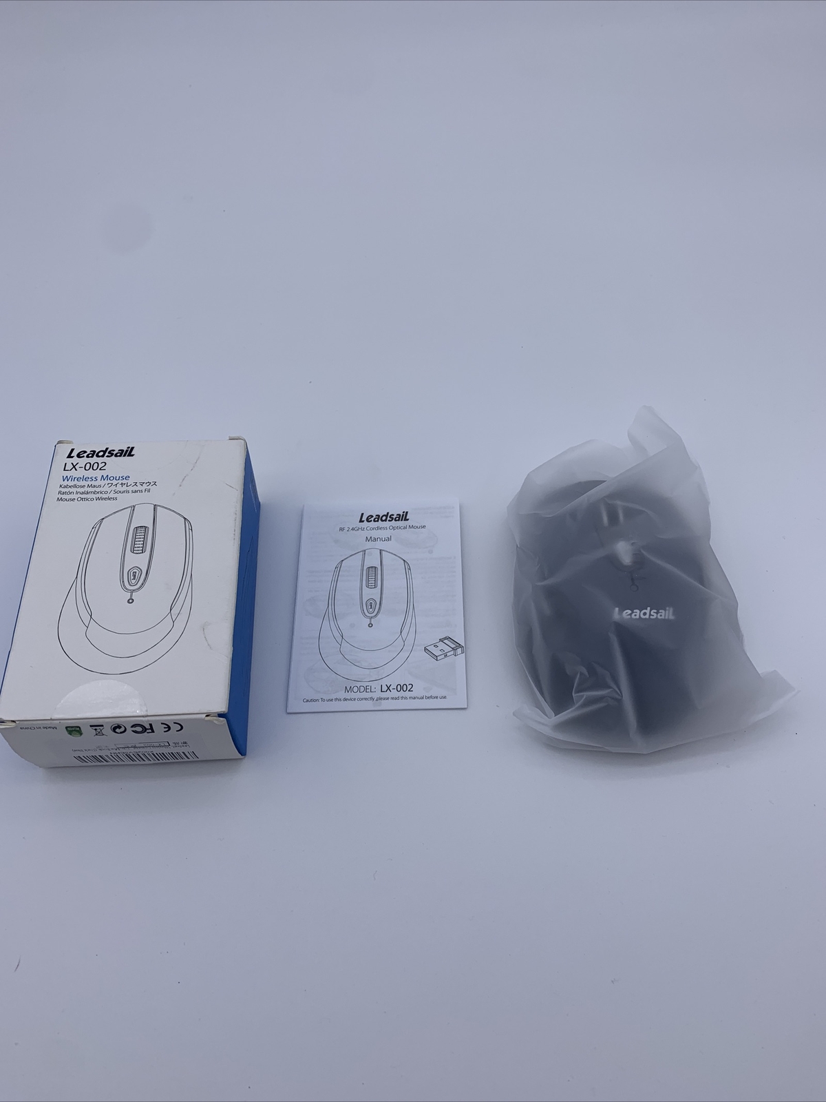 LeadsaiL  LX-002  Wireless Computer Optical Mouse Dark Blue & Black