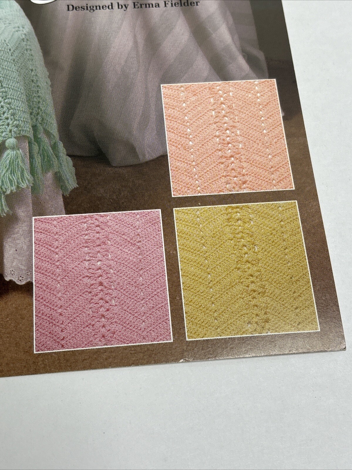 Picot Shells Ripple Afghan Crochet Pattern Card Needlecraft Shop