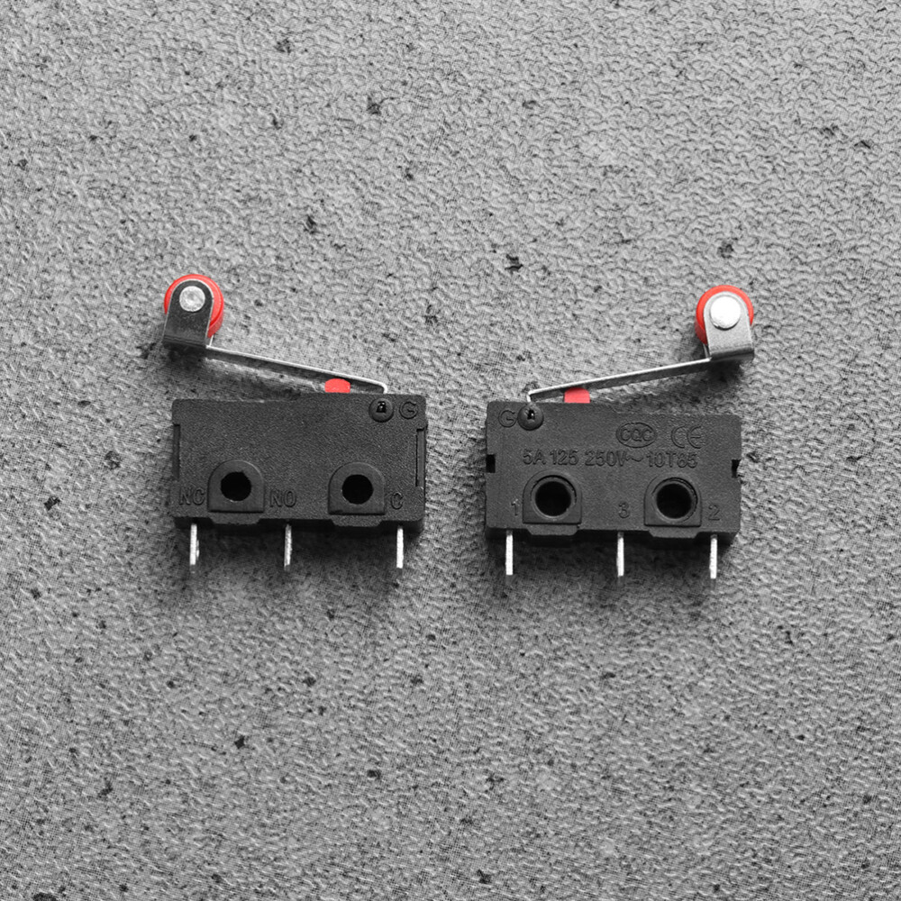 12PCS Micro Switch 250V 5A Micro Switch Roller Lever for Electronics Experiments