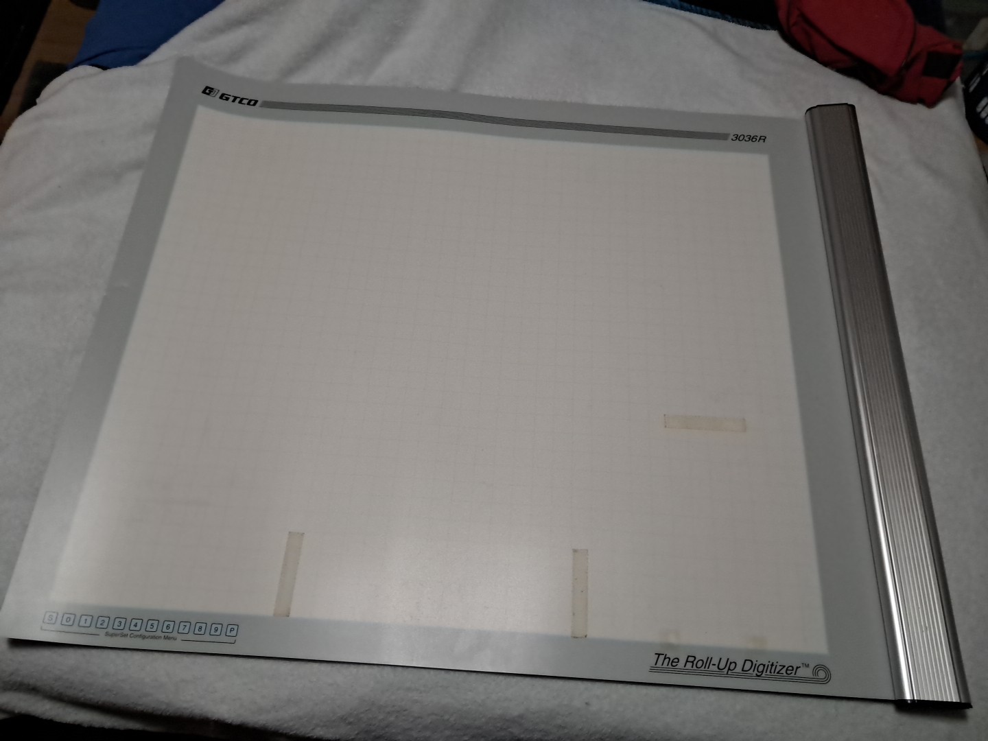 GTCO Calcomp Roll UP 3036R 30x36  Inch Digitizer Mat Only Comes With Carry Bag