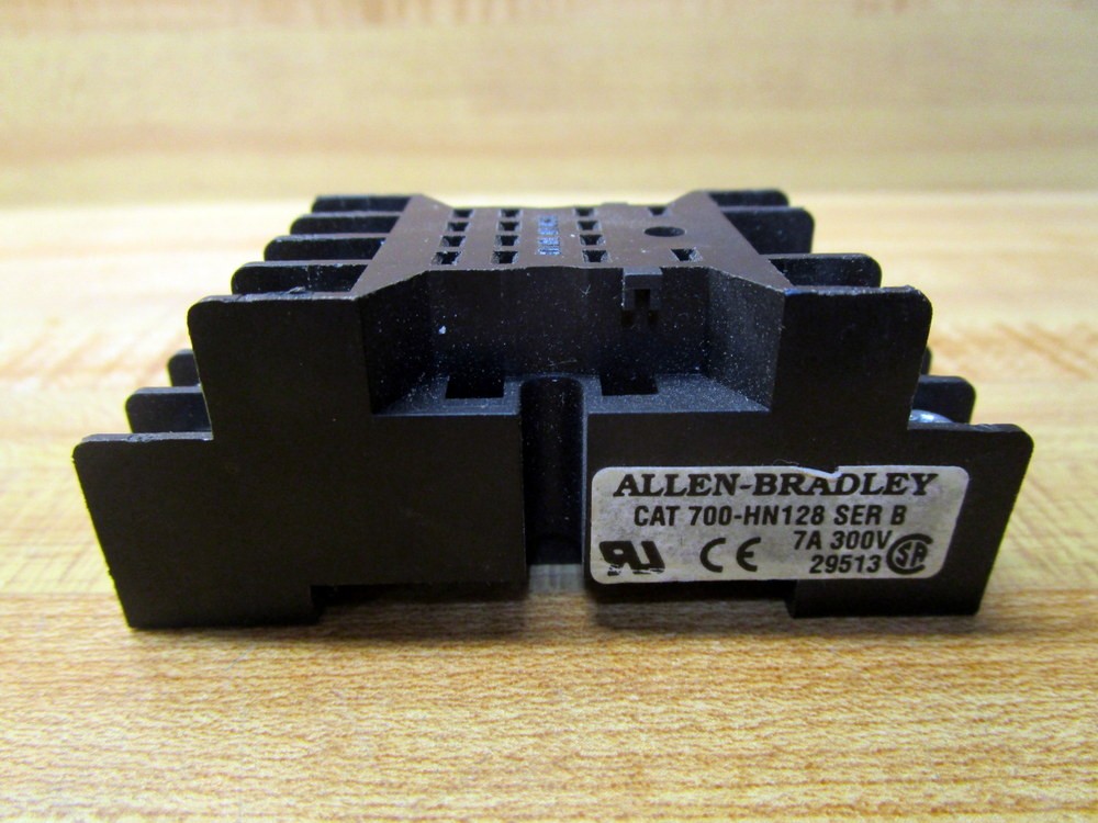 Allen Bradley 700-HN128 Socket 700HN128 BLK (Pack of 3)
