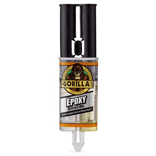 GORILLA EPOXY 25ML | Crystal Clear, Gap Filling, Two-part Adhesive | Strong Bond