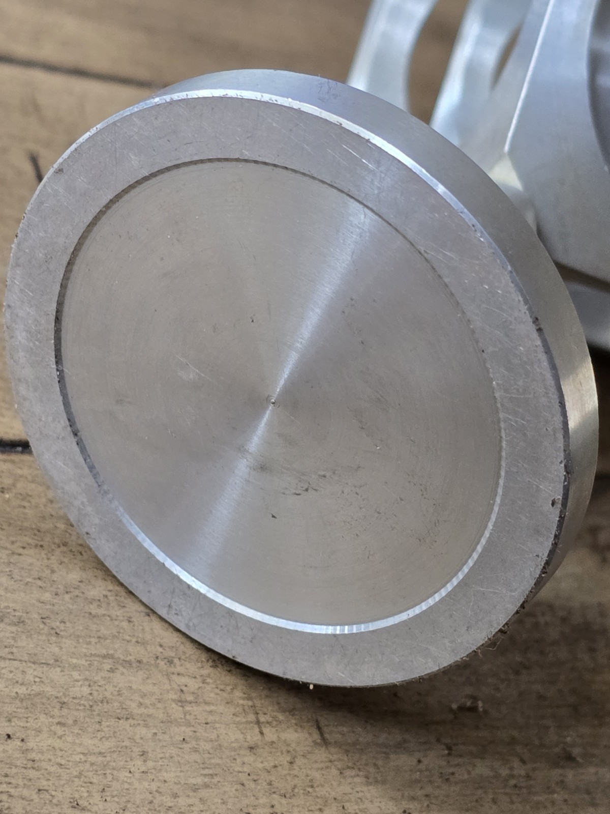Vintage SILVER Toned Machined Turners Cube