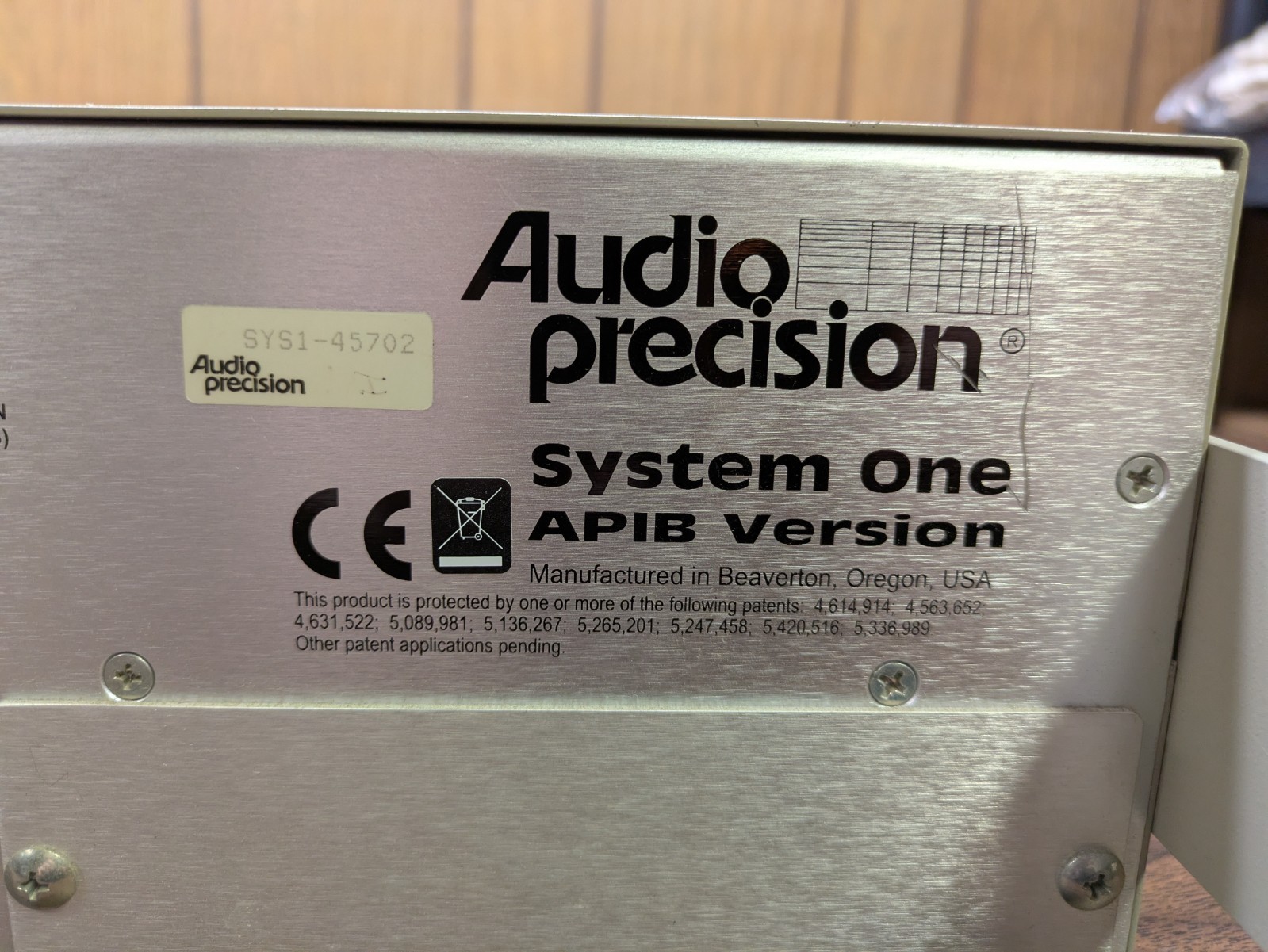 Audio Precision system one SYS-222A with DSP APIB Version