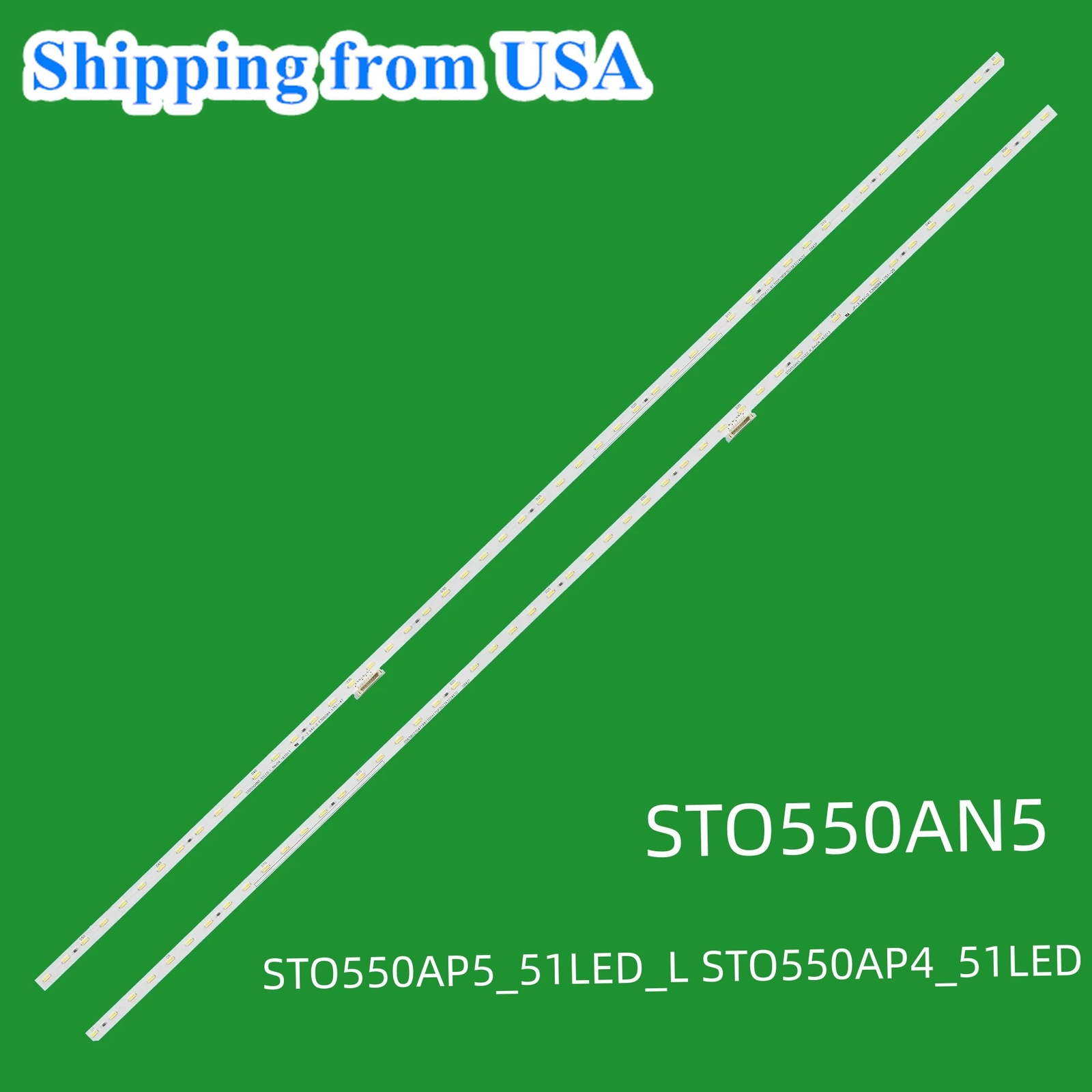New LED strips(2) for SONY STO550AN5 STO550AP5_51LED_L R KD-55X720E XBR-55X800E